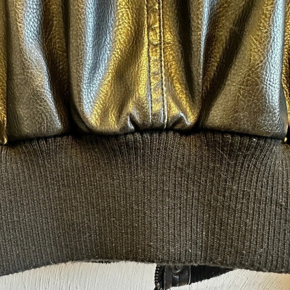 Men’s Buffalo David Bitton Vegan leather jacket. Bomber, black Good used XL - Picture 16 of 16